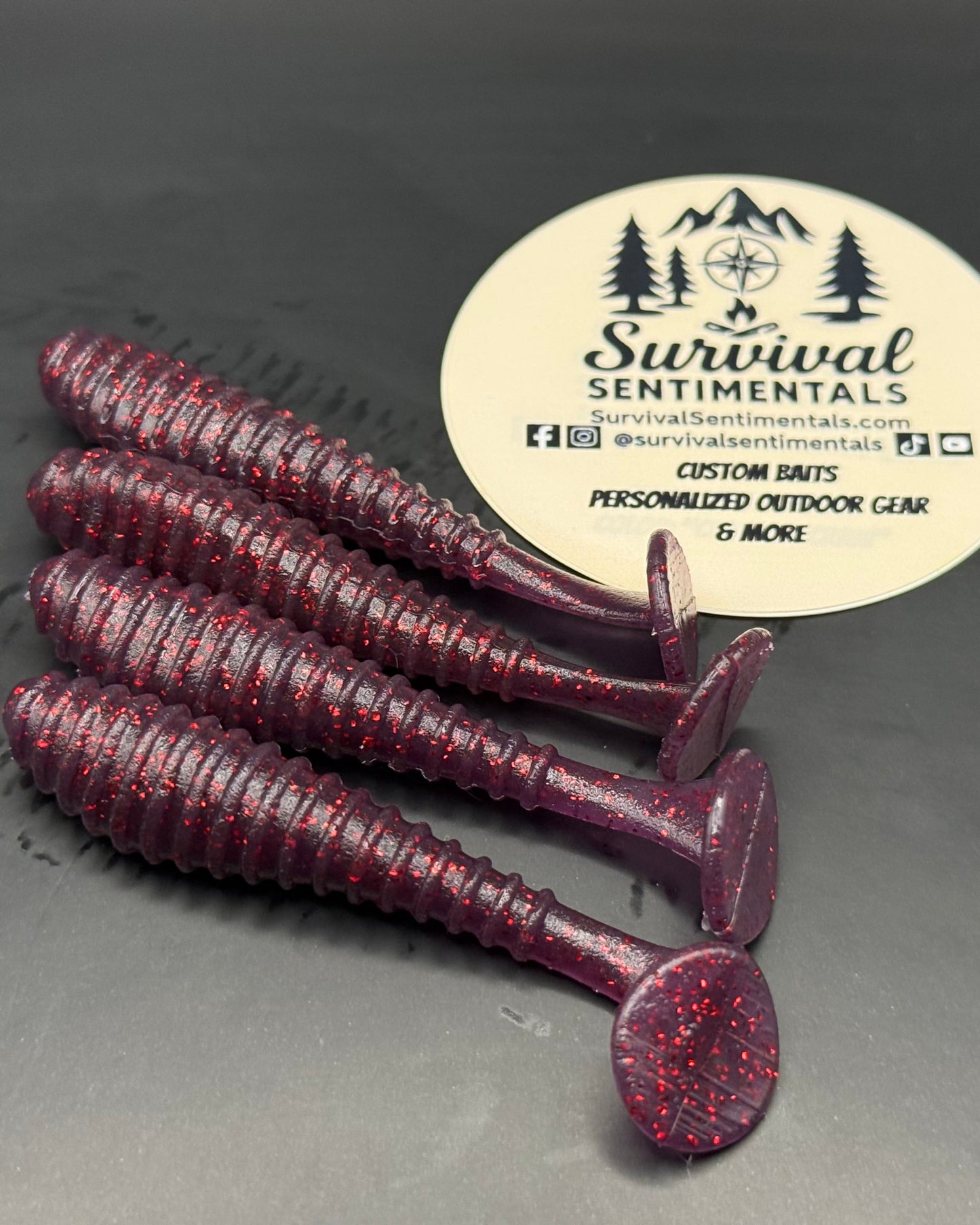 Quiver Paddle Tail (3") — Soft Plastic Swimbait (10-Pack)