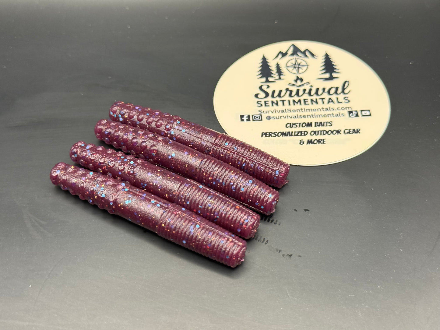 2.7" Ned Worms (8 Pack) | Hand-Injected Finesse Baits | Soft Plastics for Bass | Ned/Midwest Finesse