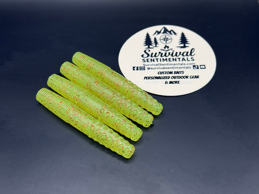 2.7" Ned Worms (8 Pack) | Hand-Injected Finesse Baits | Soft Plastics for Bass | Ned/Midwest Finesse