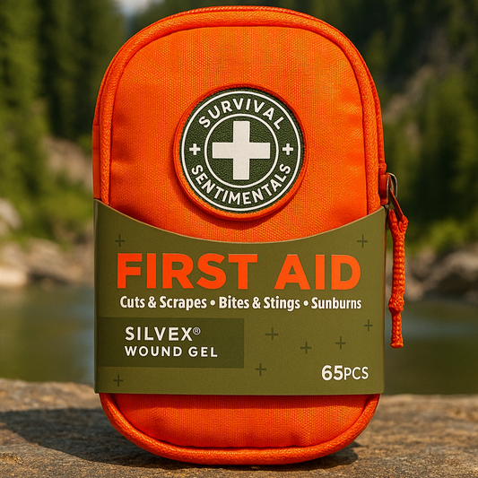 65 - Piece First Aid Kit — Compact Outdoor Fishing Hiking Medical Pouch