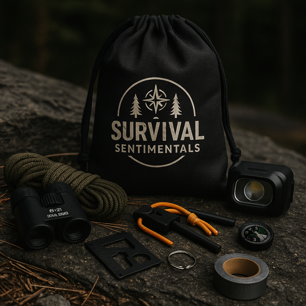 Custom Explorer Survival Kit – 8 Piece Outdoor Camping Gear | Camping Kit, Hiking, Adventure Gift