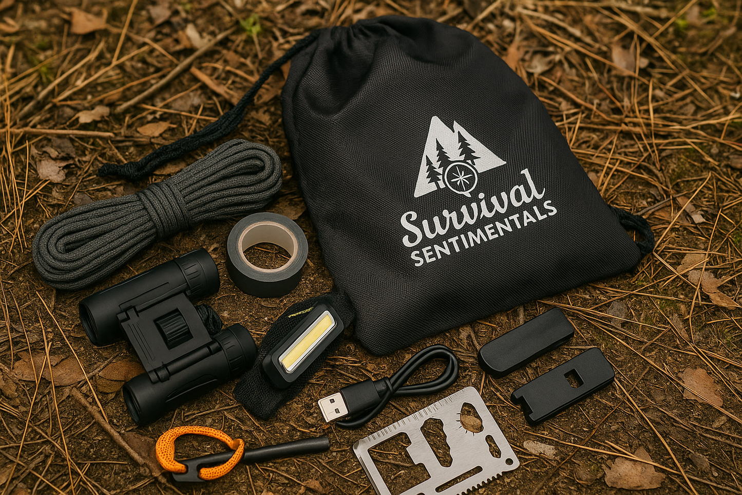 Custom Explorer Survival Kit – 8 Piece Outdoor Camping Gear | Camping Kit, Hiking, Adventure Gift