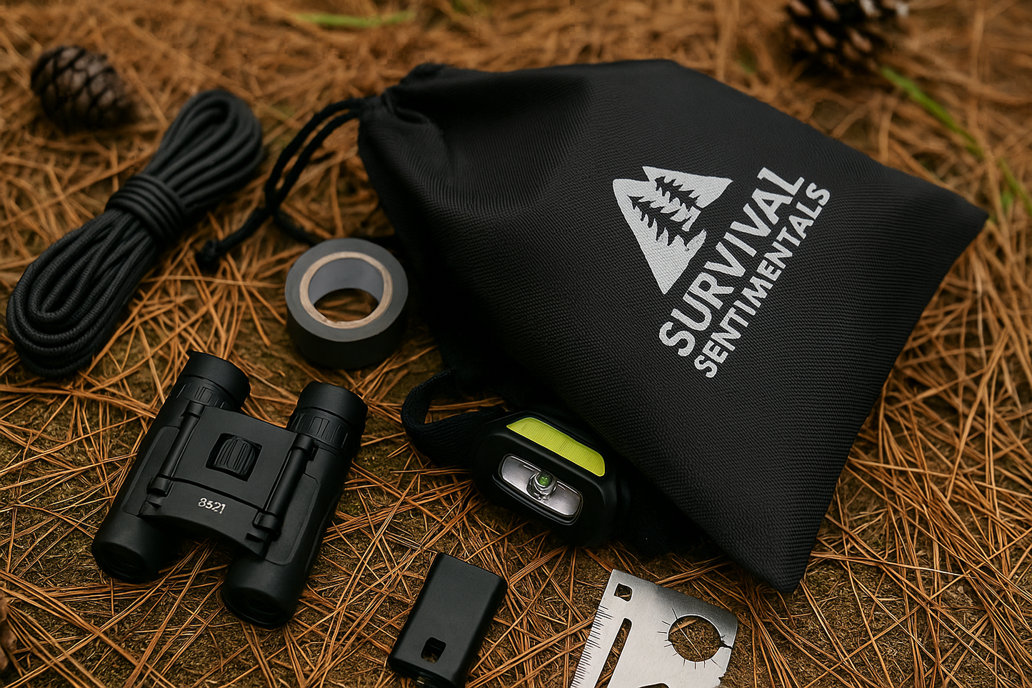 Custom Explorer Survival Kit – 8 Piece Outdoor Camping Gear | Camping Kit, Hiking, Adventure Gift