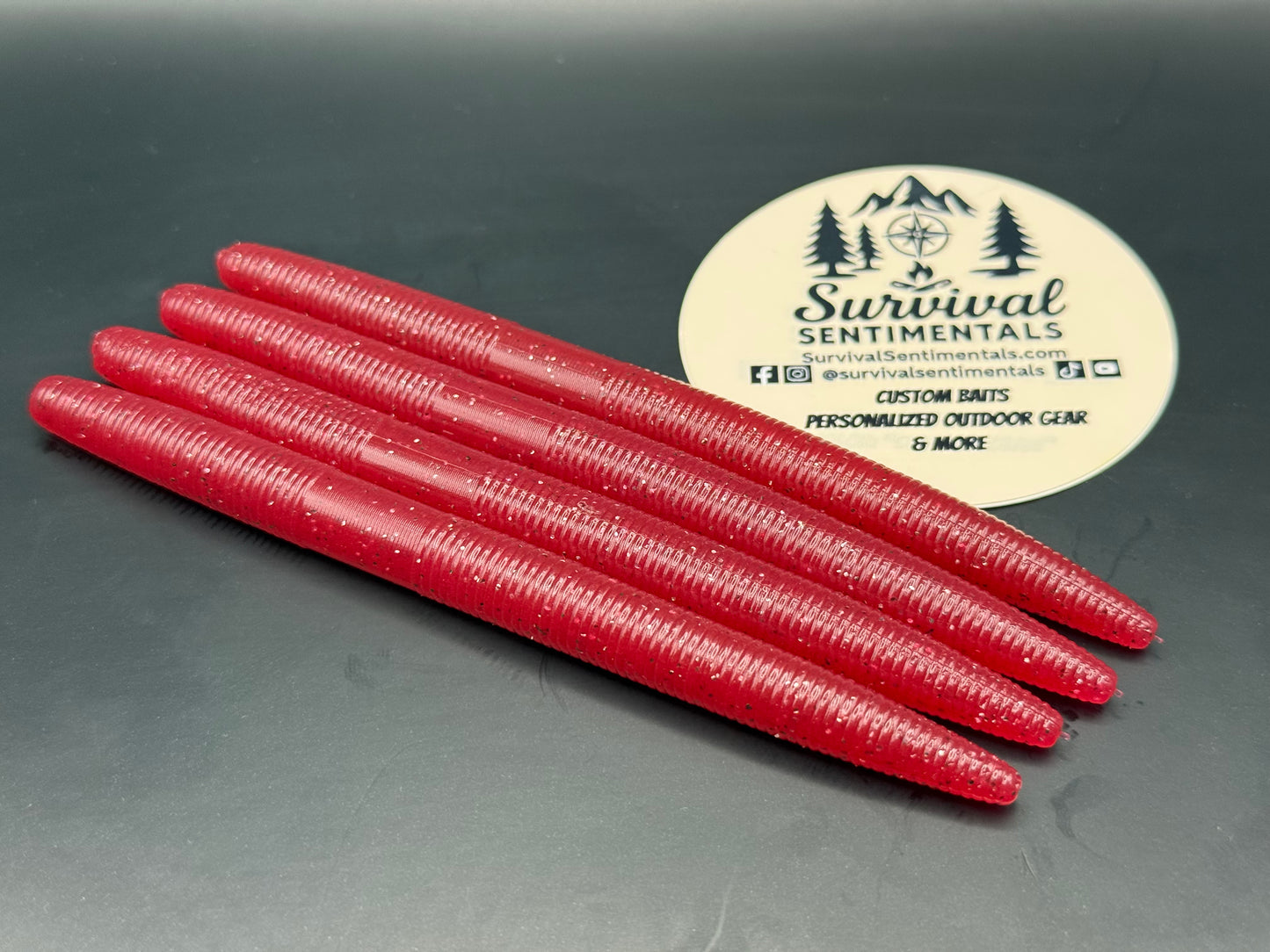 5" Stick Bait — (Single Colors) - Soft Plastic Bass Bait (8-Pack)