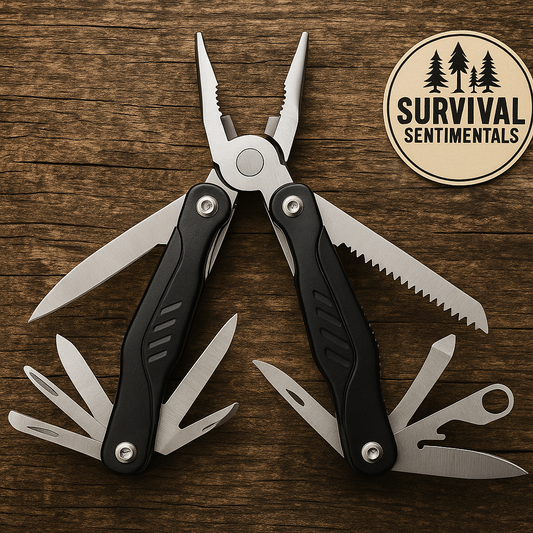 17-in-1 Multitool — Compact EDC Pliers, Knife, Saw & Screwdrivers (Rugged Stainless)