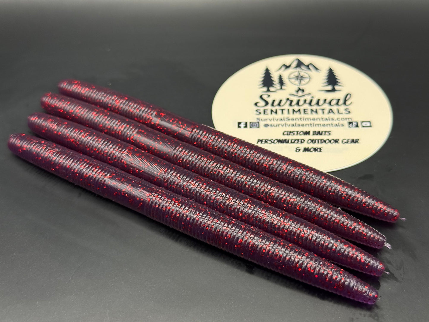 5" Stick Bait — (Single Colors) - Soft Plastic Bass Bait (8-Pack)