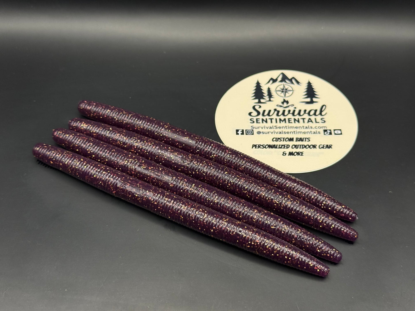 5" Stick Bait — (Single Colors) - Soft Plastic Bass Bait (8-Pack)